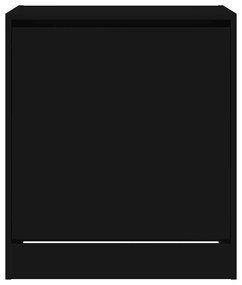 vidaXL Παπουτσοθήκη Μαύρη 60x42x69 εκ. από Επεξεργασμένο Ξύλο