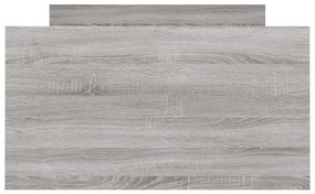 vidaXL Πλαίσιο Κρεβατιού με Κεφαλάρι/Ποδαρικό Γκρι Sonoma 100x200 εκ.