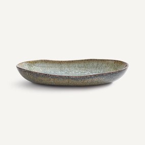 Μεγάλη πιατέλα από stoneware με αντιδραστική εφυάλωση, DÉNIA