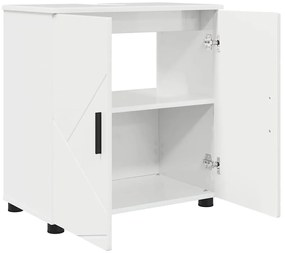 vidaXL Σετ Επίπλων Μπάνιου 3 pcs Γυαλιστερό λευκό 61 x 35 x 64 εκ.
