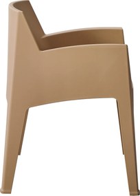 ΠΟΛΥΘΡΟΝΑ ΠΟΛΥΠΡΟΠΥΛΕΝΙΟΥ SLEEK HM6370.03 ΚΑΠΟΥΤΣΙΝΟ 68x63x82,5Υεκ.