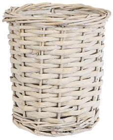 Καλάθι - Κασπώ Domingo 20591 Φ16x18cm White-Beige GloboStar Wood