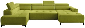 Γωνιακός καναπές Victor Plus-Αριστερή-Prasino - 353.00 Χ 204.00 Χ 77.00