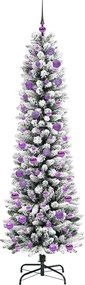 vidaXL Τεχνητό Χριστουγεννιάτικο Δέντρο με 300 LED Λευκό 240 cm
