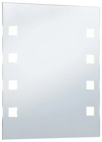 vidaXL Καθρέφτης Μπάνιου Τοίχου με LED 50 x 60 εκ.
