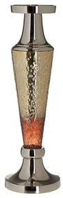 Κηροπήγιο 3-70-388-0321 Μεταλλικό-Γυάλινο Copper-Gold Silver Υ-38 Inart Metal, Glass