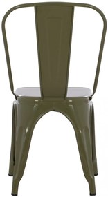 ΚΑΡΕΚΛΑ ΜΕΤΑΛΛΙΚΗ MELITA ΣΕ DARK OLIVE GREEN 43x50x82 εκ. HM8641.03 (1 Τεμμάχια)