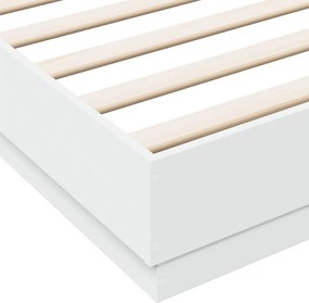 vidaXL Πλαίσιο Κρεβατιού Λευκό 180 x 200 εκ. Επεξεργ. Ξύλο