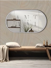 Stewehome Διακοσμητικός καθρέφτης τοίχου MDF οβάλ 90x50 cm