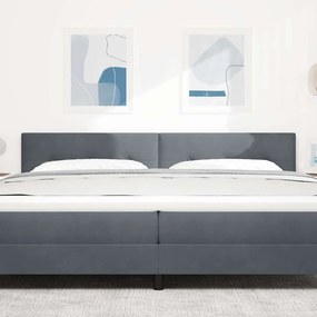 vidaXL Κεφαλάρι Σκούρο Γκρι 200 cm Βελούδο