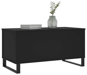 vidaXL Τραπεζάκι Σαλονιού Μαύρο 90x44,5x45 εκ. Επεξεργασμένο Ξύλο