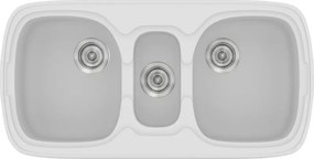 Sanitec Classic 303 (96×51) - Γρανιτένιος νεροχύτης - White