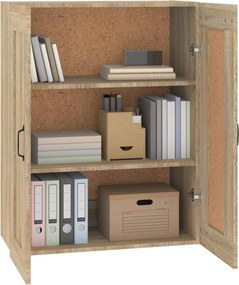 vidaXL Ντουλάπι Τοίχου Κρεμαστό Sonoma Δρυς 69,5 x 32,5 x 90 εκ.