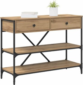 vidaXL Τραπέζι κονσόλας Καφέ 100 x 34,5 x 75 εκ. ξύλο