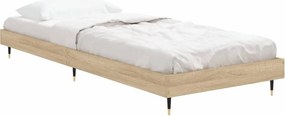 vidaXL Πλαίσιο Κρεβατιού Χωρ. Στρώμα Sonoma Δρυς 75x190εκ Επεξ. Ξύλο