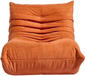 Compressed Nextdeco πολυθρόνα Togo πορτοκαλί Υ70x85x103εκ.