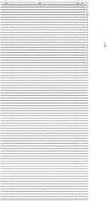 vidaXL Βενετσιάνικη Σκίαση Λευκό 115 x 250 εκ. 35 mm