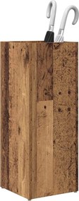 VidaXL Σχέδιο & βάση αποθήκευσης Παλιό ξύλο 25 x 24,5 x 64 εκ.