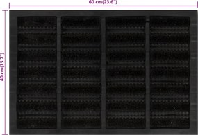 vidaXL Πατάκι Εισόδου Ορθογώνιο 40 x 60 εκ. Καουτσούκ και Κοκοφοίνικας