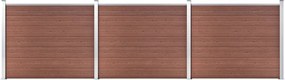 vidaXL Σετ Πάνελ Περίφραξης Καφέ 526 x 146 εκ. από WPC