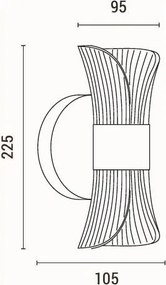 Απλίκα Τοίχου LED Eurolamp Tela 144-58012