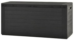 vidaXL Μπαούλο Αποθήκευσης Κήπου Ανθρακί 116 x 44 x 55 εκ.