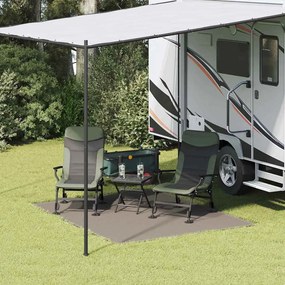 vidaXL Χαλκάκι Σκηνής Ανοιχτό γκρι 250 x 200 cm Πολυαιθυλένιο