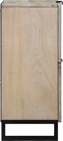 vidaXL Ντουλάπες &amp; ράφια αποθήκευσης μέσων Λευκό και Μαύρο