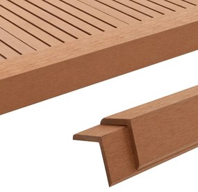 vidaXL Γωνίες Deck 5 τεμ Ανοιχτό Καφέ 170 εκ. από WPC