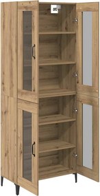 vidaXL Highboard Artisan Oak 69,5 x 34 x 180 εκ. Επεξεργασμένο ξύλο