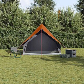vidaXL Σκηνές Γκρι και πορτοκαλί 220 x 233 x 184 εκ Πολυεστέρας