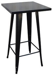 Τραπέζι Bar Relix Antique Black Ε5203,10 60Χ60Χ101 cm Μέταλλο