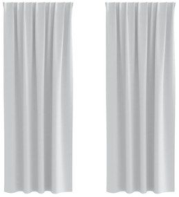 vidaXL Κουρτίνες 2 pcs Ανοιχτό Γκρι 225 x 140 εκ. Πολυεστέρας