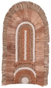 Διακοσμητικό τοίχου Earsy I Inart seagrass σε φυσικό 48x26x8εκ 339-000036-339-000036-Καφέ 339-000036
