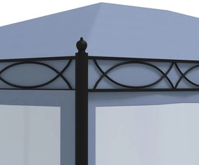 vidaXL Κιόσκι με Σήτες Ανθρακί 3 x 4 μ. Ατσάλινο