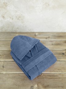 Μπουρνούζι με κουκούλα Zen - Medium - Shadow Blue - Nima Home