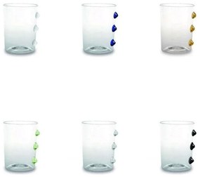Ποτήρι Νερού Petoni (Σετ 6Τμχ) PT00199 370ml Multi Zafferano Glass