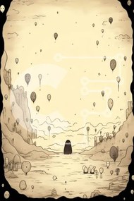 Intra Συλλεκτικό Ξύλινο Παζλ Plywood 4mm - Πολύχρωμο μπαλόνι σκηνή γιορτής Σε Ξύλινο Κουτί - Διαστάσεις: 10x10 cm – 25 κομμάτια