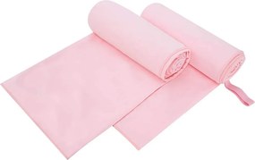 vidaXL Αθλητικές Πετσέτες 2 pcs Ροζ 200 x 100 cm