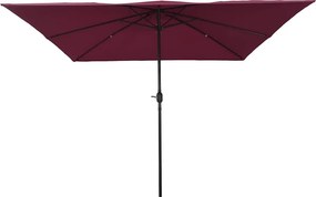 vidaXL Ομπρέλα Κήπου Βεραμάν Κόκκινο 295 x 295 x 245 εκ
