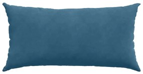 vidaXL Μαξιλάρι Καναπέ 2 pcs Μπλε 80 x 40 cm Υφασμάτινο Κορντουρά