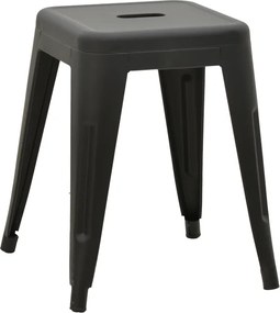 Σκαμπό Utopia pakoworld μέταλλο μαύρο ματ 30x30x45εκ
