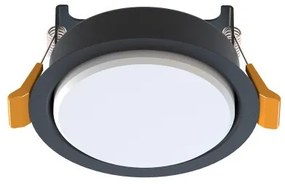 Σποτ Φωτιστικό Χωνευτό Στρογγυλό Μικρό GX53 15W IP20 Uno Nowodvorski 10841 Μαύρο