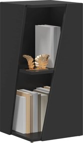 vidaXL Πλευρικό Ράφι Μαύρο 33 x 32 x 70,5 εκ Επεξεργασμένο ξύλο