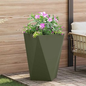 vidaXL Γλάστρα Ελιά Πράσινη 50 x 50 x 75 cm Ατσάλι