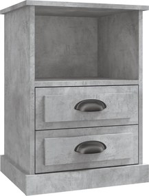 vidaXL Κομοδίνο Γκρι Σκυροδέματος 43x36x60 εκ.