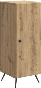 vidaXL Πλαϊνό γραφείο Artisan Δρυς 33 x 34,5 x 90 εκ