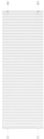 vidaXL Πλισέ περσίδα Λευκό 45x150 cm Πλάτος υφάσματος 44,4 cm