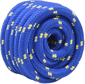 vidaXL Σχοινί Boat 40 χιλ. 5 m Μπλε polypropylene