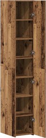 vidaXL Highboard 2 pcs Παλιό ξύλο 30 x 42,5 x 185 εκ